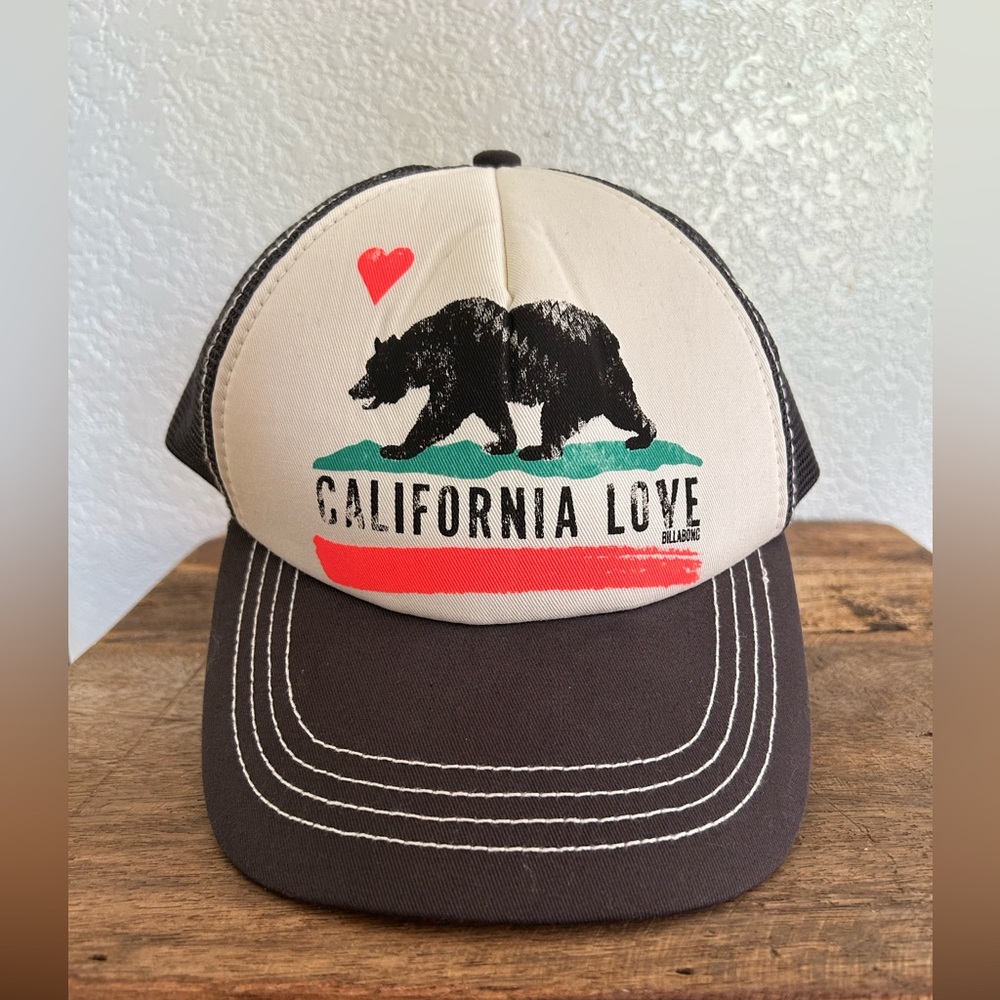 Billabong Black Mesh California Love Trucker Hat